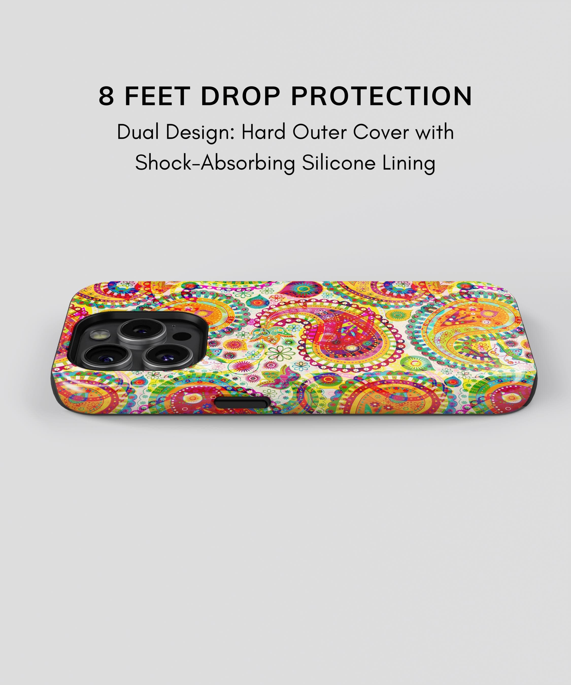 Bright Paisley - iPhone Case