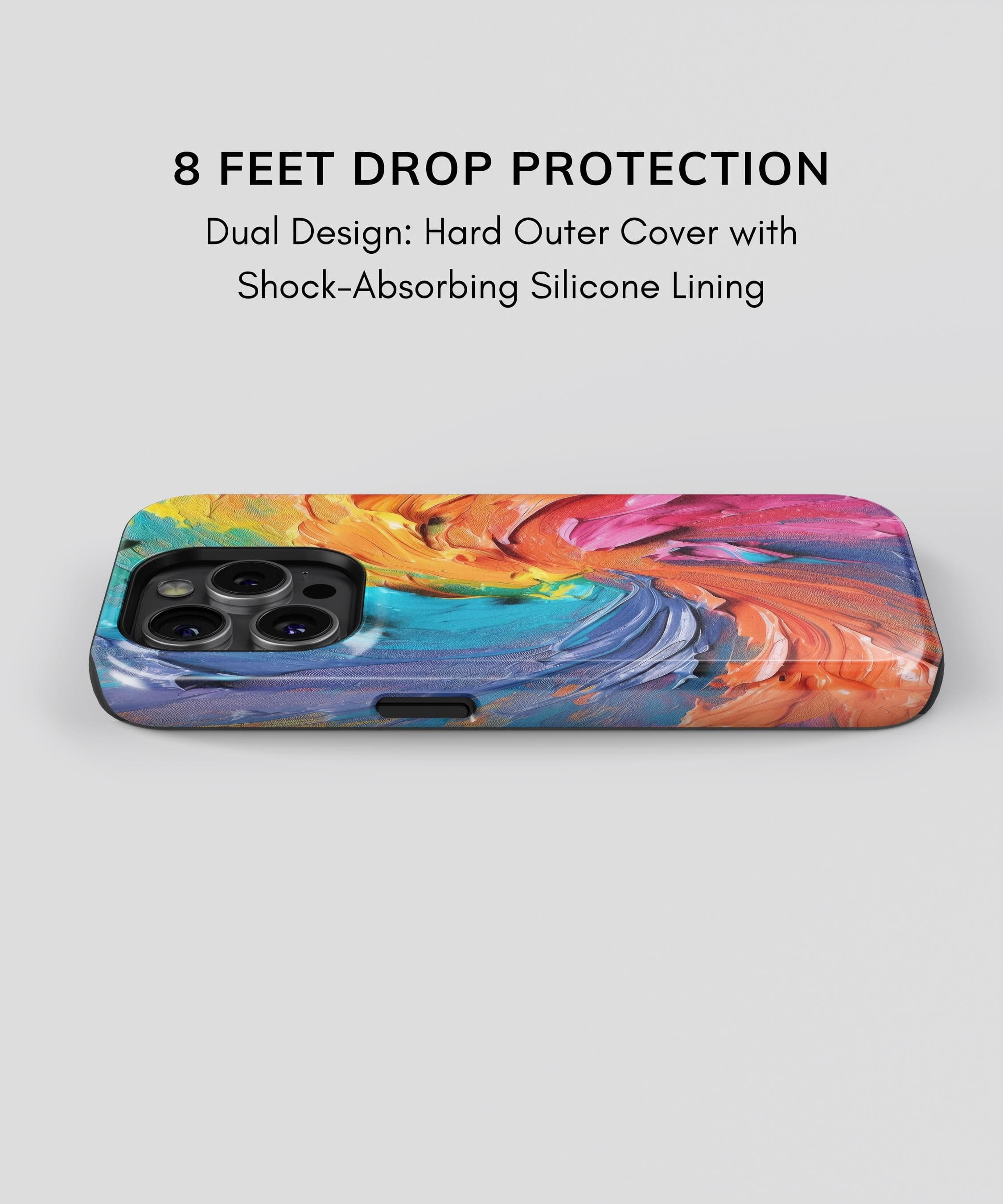 Rainbow Paint iPhone Case