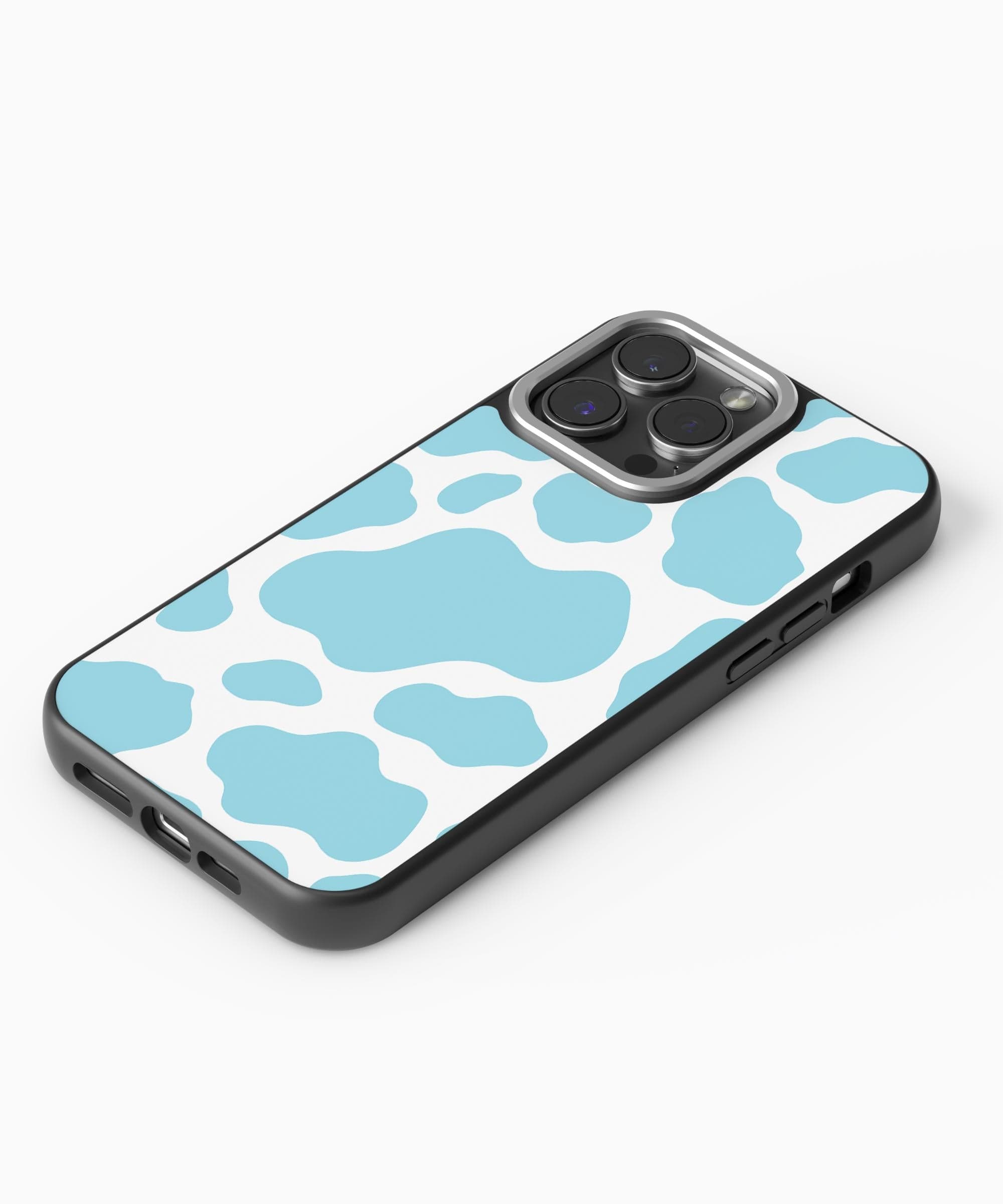 Teal Cow iPhone Case