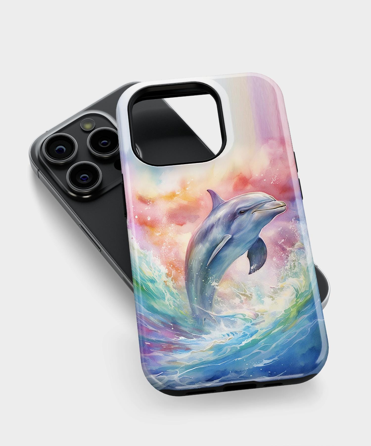 Watercolor Dolphin iPhone Case