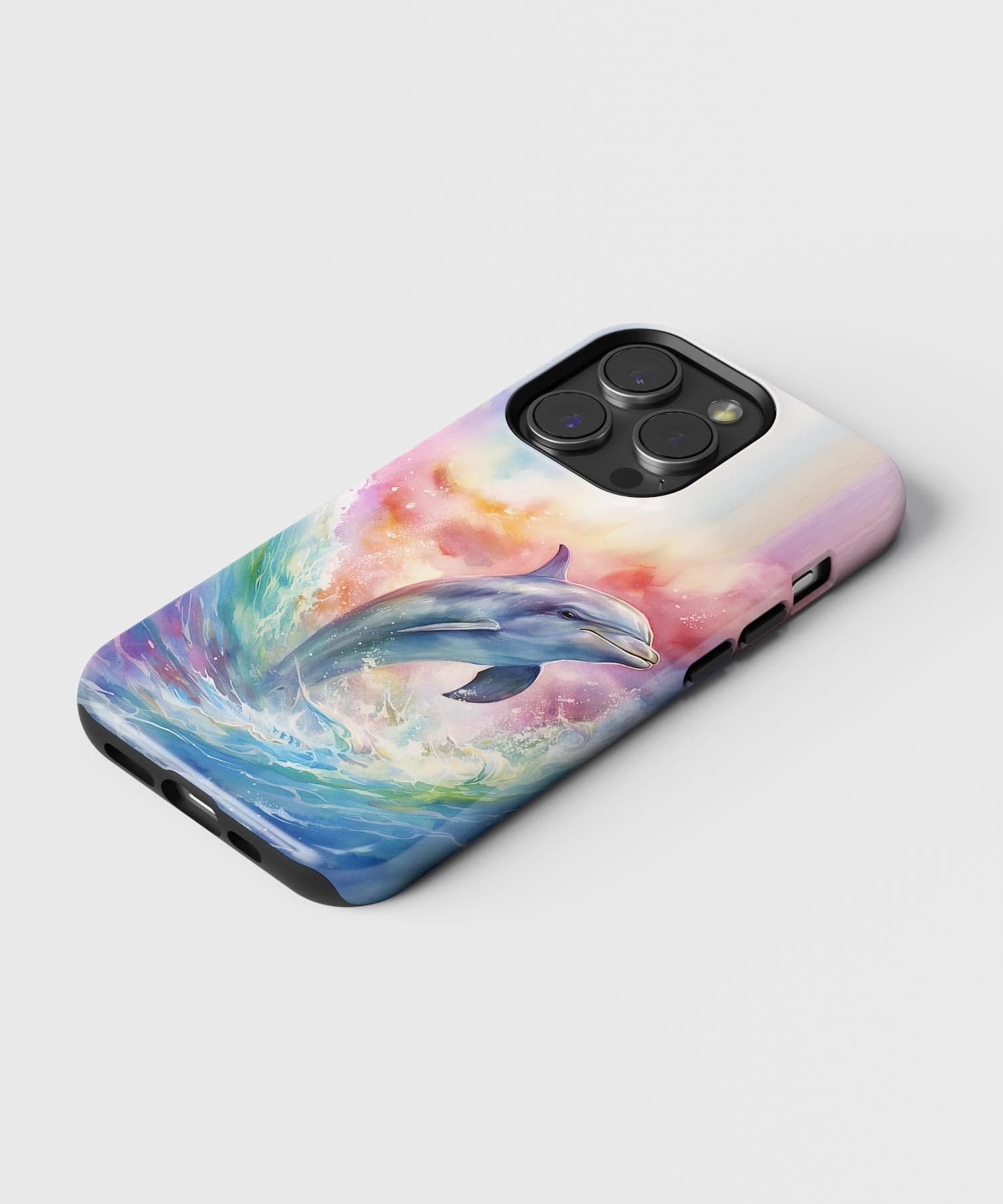 Watercolor Dolphin iPhone Case