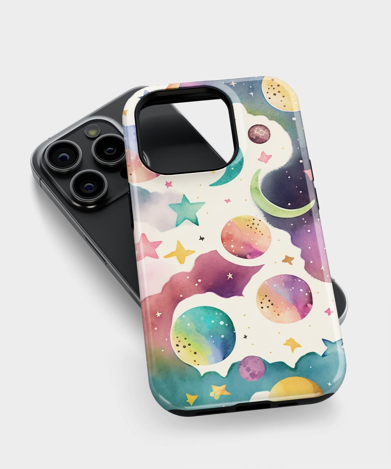 Watercolor Moons iPhone Case